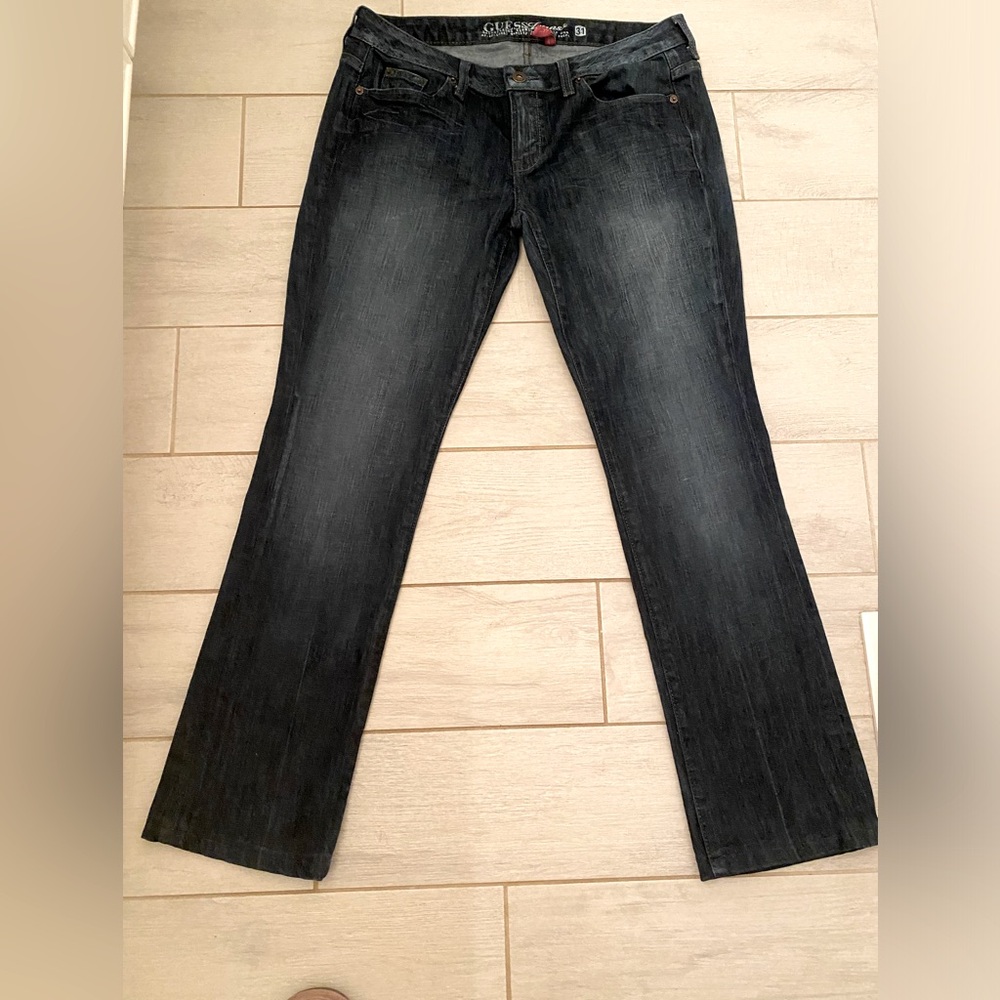 Guess Jeans Women’s Dark Wash Size 31 Starlet Slim Bootcut
